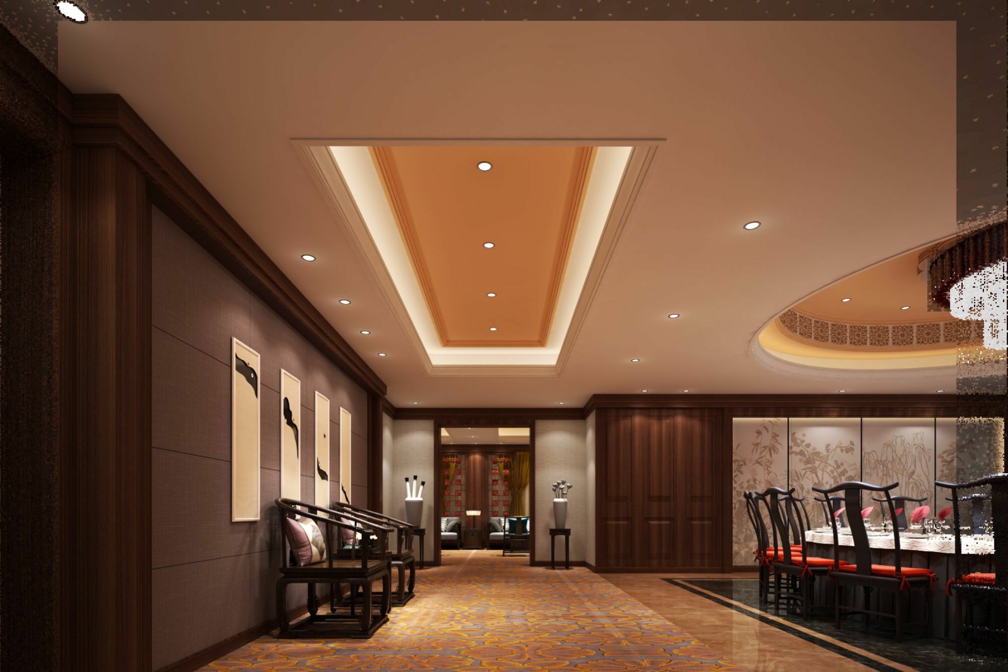 Jinan Luxury Blue Horizon Hotel Exterior foto